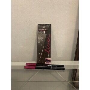2 crayon lot Maybelline Master Drama CHROMATIC eye liner 430 Mighty Magenta